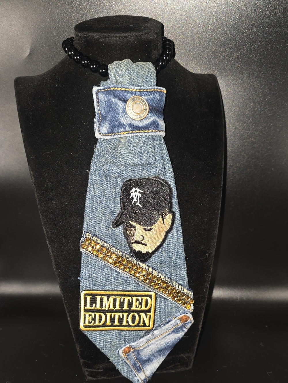 Denim 'Limited Edition Fashion Tie Necklace